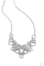 Load image into Gallery viewer, Geometric Grit Silver Necklace
