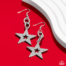 Load image into Gallery viewer, Cosmic Celebrity White Earrings