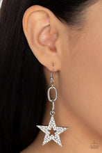 Load image into Gallery viewer, Cosmic Celebrity White Earrings