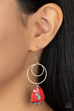 Load image into Gallery viewer, Terrazzo Tempo Red Earrings