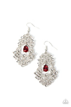 Load image into Gallery viewer, Sociable Sparkle Red Earrings