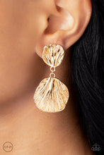 Load image into Gallery viewer, Metro Mermaid Gold Clip On Earrings