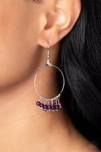 Load image into Gallery viewer, Free Your Soul Purple Earrings