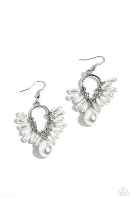 Ahoy There! White Earrings
