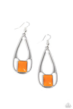 Load image into Gallery viewer, Adventure Story Orange Earrings