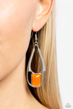 Load image into Gallery viewer, Adventure Story Orange Earrings