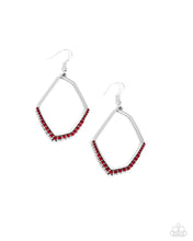 Load image into Gallery viewer, Bent on Success Red Earrings
