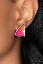 Load image into Gallery viewer, Kaleidoscopic Collision Multi Post Earrings