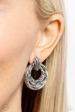 Load image into Gallery viewer, Metro Voyage Silver Clip On Earrings