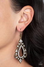 Load image into Gallery viewer, Fit for a DIVA Brass Earrings