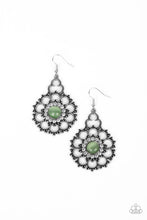 Load image into Gallery viewer, Floral Renaissance Green Earrings