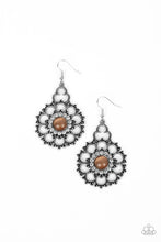 Load image into Gallery viewer, Floral Renaissance Orange Earrings