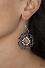 Load image into Gallery viewer, Floral Renaissance Orange Earrings