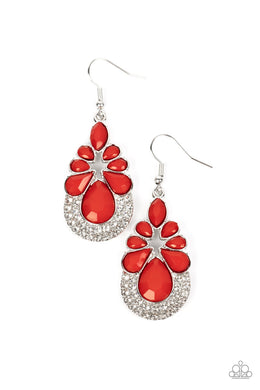 Beachfront Formal Red Earrings
