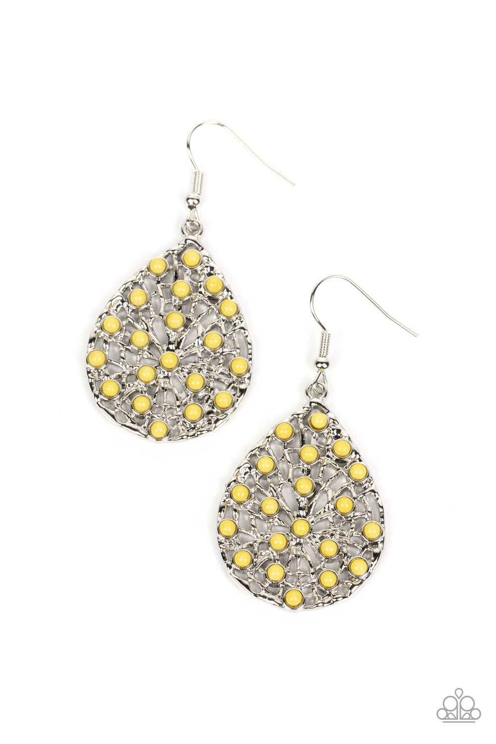 Botanical Berries Yellow Earrings