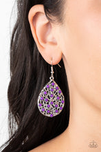 Load image into Gallery viewer, Botanical Berries Purple Earrings