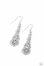 Load image into Gallery viewer, GLITZY on All Counts White Earrings