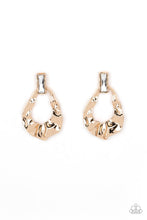 Load image into Gallery viewer, Metro Meltdown Gold Post Earrings