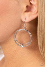Load image into Gallery viewer, Refined Rotation White Earrings