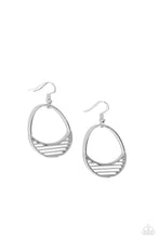 Load image into Gallery viewer, Segmented Shimmer Silver Earrings