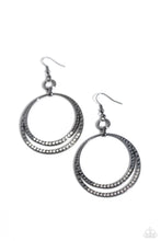 Load image into Gallery viewer, Spin Your HEELS  Black Earrings