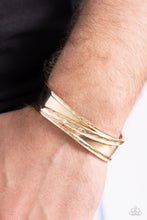 Load image into Gallery viewer, Real Slick Gold Men’s Cuff Bracelet