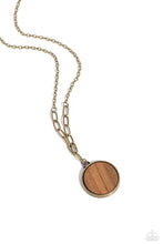 Load image into Gallery viewer, WOODnt Dream of It Brass Necklace