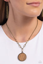 Load image into Gallery viewer, WOODnt Dream of It Brass Necklace