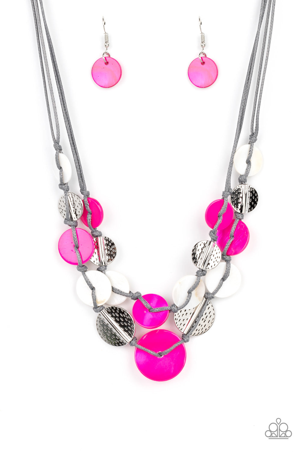 Barefoot Beaches Pink Necklace