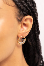 Load image into Gallery viewer, Imperfect Illumination Gold Post Earrings