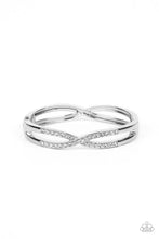 Load image into Gallery viewer, Woven in Wealth White Hinged Bracelet