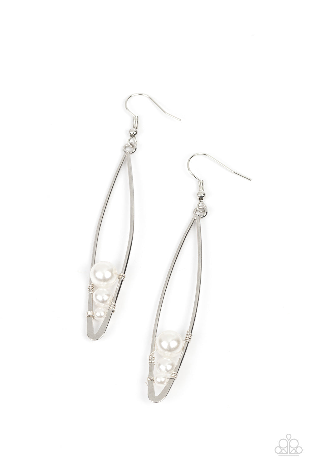 Atlantic Allure White Earrings