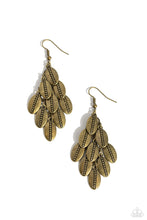 Load image into Gallery viewer, Tumbleweed Trek Brass Earrings