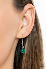 Load image into Gallery viewer, Elliptical Enchantment Green Necklace