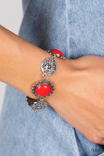 Load image into Gallery viewer, Positively Poppy Red Bracelet