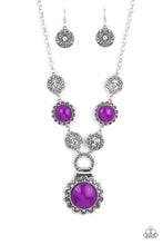 Load image into Gallery viewer, Poppy Persuasion Purple Necklace