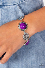 Load image into Gallery viewer, Positively Poppy Purple Bracelet