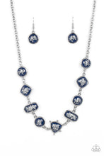 Load image into Gallery viewer, Fleek and Flecked Blue Necklace