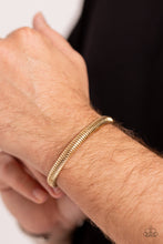 Load image into Gallery viewer, Let It RIB Gold Men’s Cuff