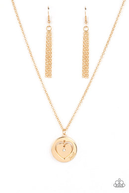 Heart Full of Faith Gold Necklace
