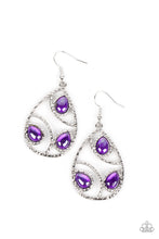 Load image into Gallery viewer, Send the BRIGHT Message Purple Earrings