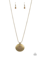 Load image into Gallery viewer, Center of the Cosmos Brass Necklace