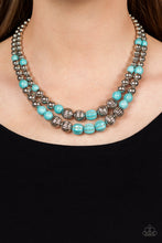 Load image into Gallery viewer, Country Road Trip Blue Necklace