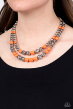 Load image into Gallery viewer, Country Road Trip Orange Necklace