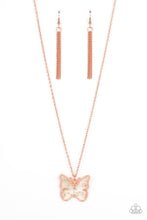 Load image into Gallery viewer, Gives Me Butterflies Copper Necklace