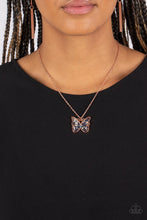 Load image into Gallery viewer, Gives Me Butterflies Copper Necklace