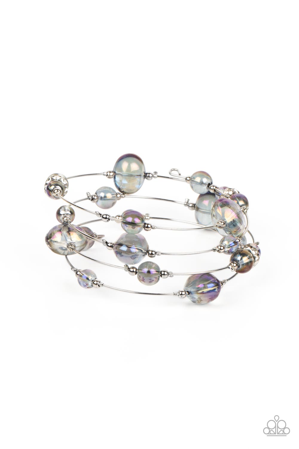 Optical Auras Purple Coil Bracelet