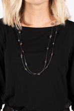 Load image into Gallery viewer, Interstellar Illusions Purple Necklace