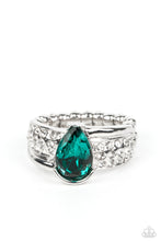 Load image into Gallery viewer, Dive into Oblivion Green Skinny Band Ring