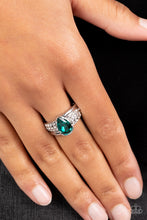 Load image into Gallery viewer, Dive into Oblivion Green Skinny Band Ring